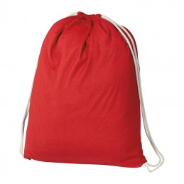 Rucsac cu snur- siret bumbac 140 gmp Gym Bag 60024 Rosu
