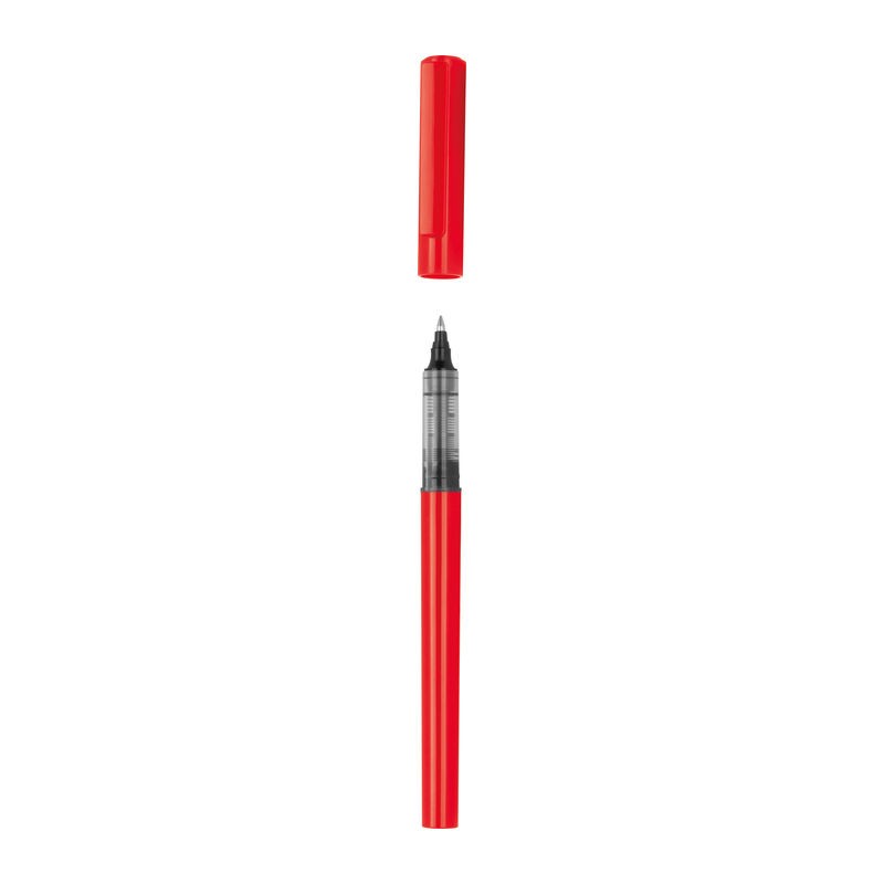 Pix plastic ROLLER cu cerneala albastra 13875 - Rosu Pix plastic ROLLER cu cerneala albastra 13875 - Rosu