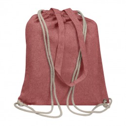 Rucsac cu snur- siret bumbac 140 gmp si sacosa bretea de umar  62543 Rosu