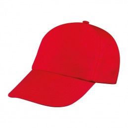 Sapca 5 panele basic bumbac 170 gmp - 52466 Rosu Red