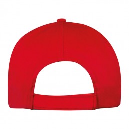 Sapca 5 panele basic bumbac 170 gmp - 52466 Rosu Red