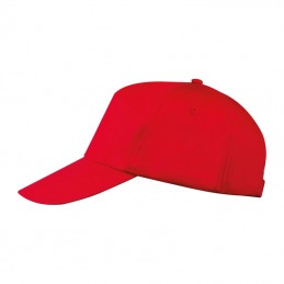 Sapca 5 panele basic bumbac 170 gmp - 52466 Rosu Red