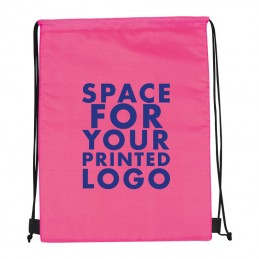 Rucsac cu snur- siret din polyester cooler  - 60649 Roz Pink