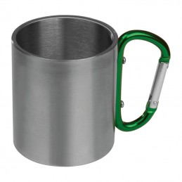 Cana metalic 300 ml cu carabina colorata - 81367  Verde Green