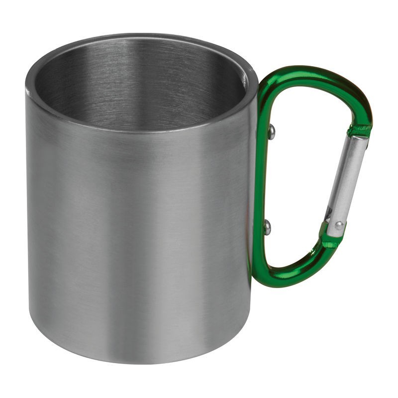 Cana metalic 300 ml cu carabina colorata - 81367 Verde Green Cana metalic 300 ml cu carabina colorata - 81367 Verde Green