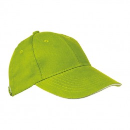 Sapca bumbac 6 panele gen Sandwich San Francisco  - 50466 Verde Applegreen