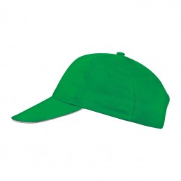Sapca bumbac 6 panele gen Sandwich San Francisco  - 50466 VerdeGreen