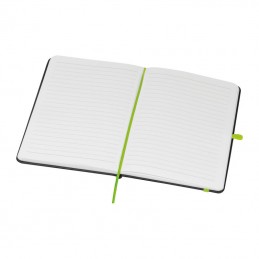 Carnetel A5  96 file liniate cu bandă colorată coperta PU, 23867 Verde - LIght Green