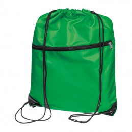 Rucsac cu snur- siret cu 2 compartimente RPET 63718 Verde