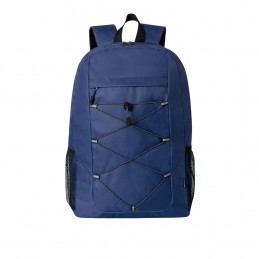 Rucsac poliester 600D RPET cu plase laterale Manet (MAKITO 20891 ) - Harriot- Albastru - NAVY BLUE