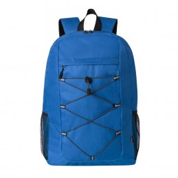 Rucsac poliester 600D RPET cu plase laterale Manet (MAKITO 20891 ) - Harriot- Albastru Royal  BLUE