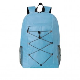 Rucsac poliester 600D RPET cu plase laterale Manet (MAKITO 20891 ) - Harriot- Albastru- LIGHT BLUE