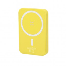 Powerbank 5000 mAh cu incarcare wireless 5 W magnetic Tudelak (MAKITO 21356 )  Galben - YELLOW