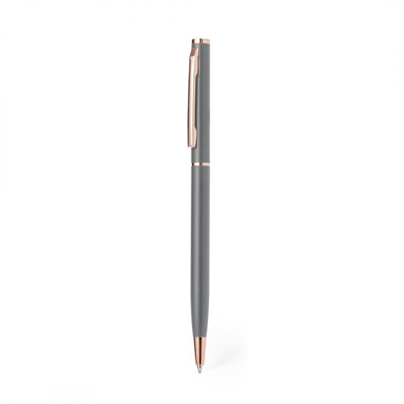 Pix metalic subtire cu accesorii aurii Recepto - Noril (MAKITO 20660 ) Gri argintiu - GREY Pix metalic subtire cu accesorii aurii Recepto - Noril (MAKITO 20660 ) Gri argintiu - GREY