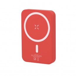 Powerbank 5000 mAh cu incarcare wireless 5 W magnetic Tudelak (MAKITO 21356 )  Rosu - RED