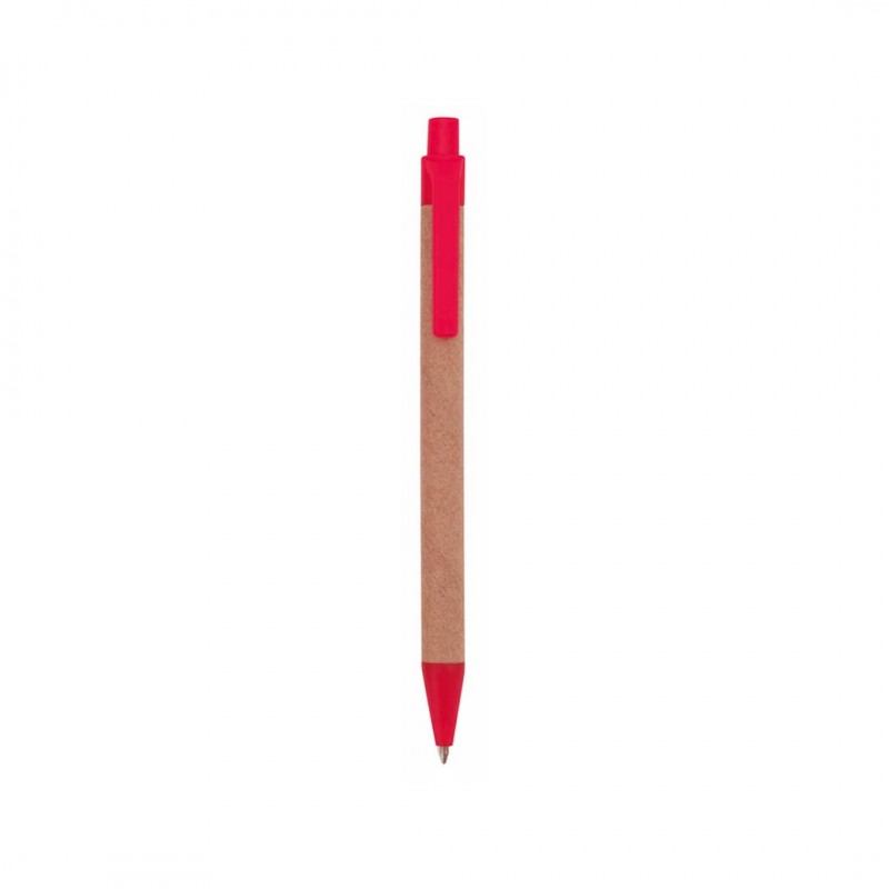 Pix din carton cu clip colorat Tori (MAKITO 3564 ) Rosu - RED Pix din carton cu clip colorat Tori (MAKITO 3564 ) Rosu - RED