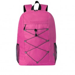 Rucsac poliester 600D RPET cu plase laterale Manet (MAKITO 20891 ) - Harriot- Roz- FUCHSIA
