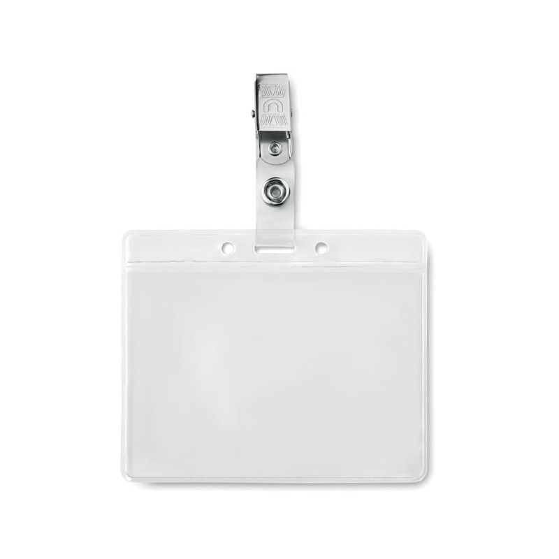 Suport ecuson din PVC cu clema CLIPBADGE - MO9642-22, Transparent Suport ecuson din PVC cu clema CLIPBADGE - MO9642-22, Transparent