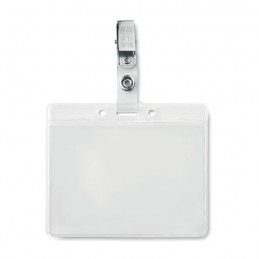 Suport ecuson din PVC cu clema  CLIPBADGE -  MO9642-22, Transparent