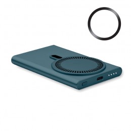 Powerbank 5000 mAh cu incarcare wireless 15 W  Titan PAWTT - MO2442  albastru inchis