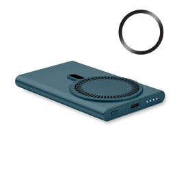 Powerbank 5000 mAh cu incarcare wireless 15 W  Titan PAWTT - MO2442  albastru inchis