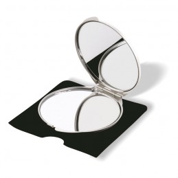 Oglinda dubla de aluminiu SORAIA - KC2226-16 Argintiu - Dull silver