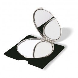 Oglinda dubla de aluminiu SORAIA - KC2226-16 Argintiu - Dull silver