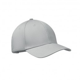 Sapca 6 panele bumbac 280 gmp twill cu catarama BAHAMAS MO2347 gri - Argintiu