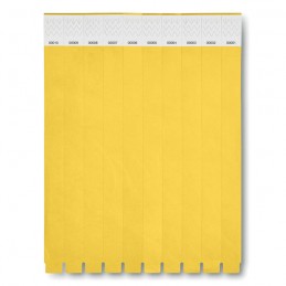 Bratara pentru evenimente - Set 10 buc Tyvek®  MO8942 Galben - Yellow