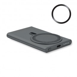 Powerbank 5000 mAh cu incarcare wireless 15 W  Titan PAWTT - MO2442 Gri inchis