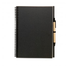 Carnetel A5 70 file şi pix BLOQUERO PLUS -  KC7013 Negru