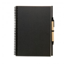 Carnetel A5 70 file şi pix BLOQUERO PLUS -  KC7013 Negru