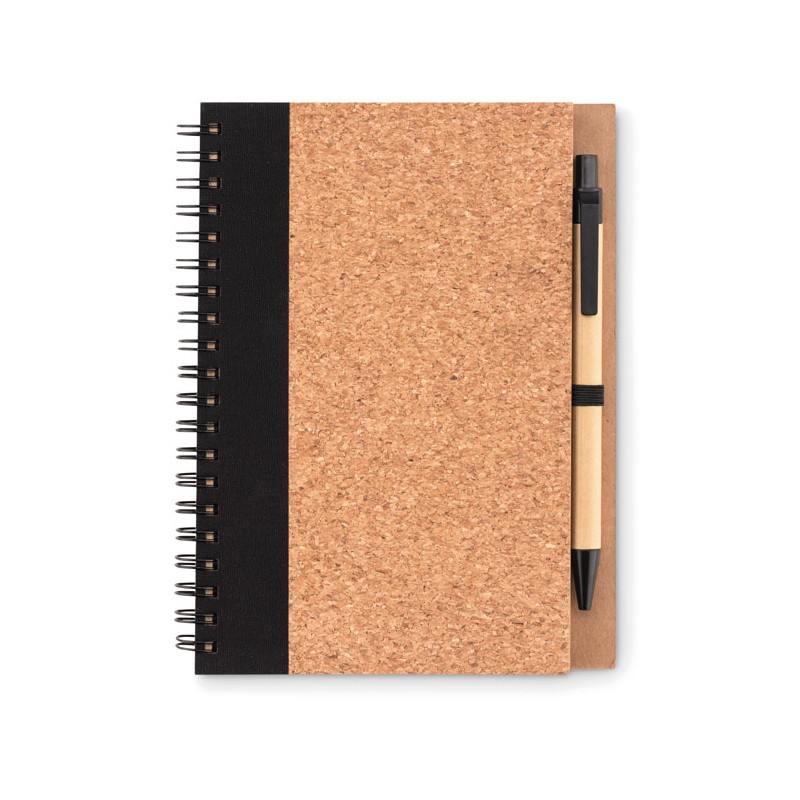 Carnetel A5 70 file liniate din pluta cu pix 18X 13 cm SONORA PLUSCORK MO9859 Negru Black Carnetel A5 70 file liniate din pluta cu pix 18X 13 cm SONORA PLUSCORK MO9859 Negru Black