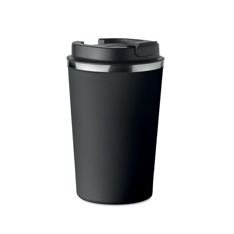 Cana termoizolanta 350 ml cu perete dublu BRACE MO6276 Negru - Black Cana termoizolanta 350 ml cu perete dublu BRACE MO6276 Negru - Black