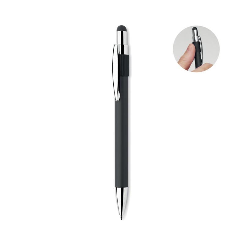 Pix metalic cu touch si mecanism spinner EDD MO2488 Negru Pix metalic cu touch si mecanism spinner EDD MO2488 Negru