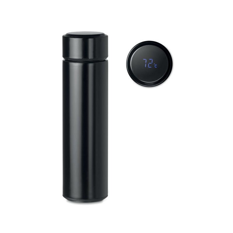 Sticla termos cu termometru tactil Pole MO9796-03, Negru Sticla termos cu termometru tactil Pole MO9796-03, Negru