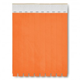 Bratara pentru evenimente - Set 10 buc Tyvek®  MO8942 Orange
