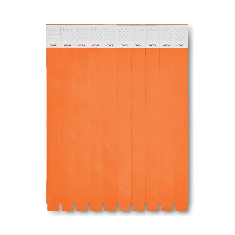 Bratara pentru evenimente - Set 10 buc Tyvek® MO8942 Orange Bratara pentru evenimente - Set 10 buc Tyvek® MO8942 Orange