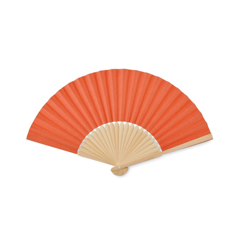 Evantai cu maner bambus FANNY PAPER MO6828 Orange Evantai cu maner bambus FANNY PAPER MO6828 Orange