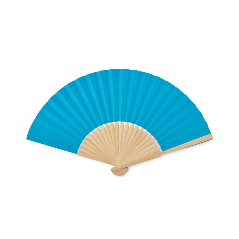 Evantai cu maner bambus FANNY PAPER MO6828 Turcoaz - Turquoise Evantai cu maner bambus FANNY PAPER MO6828 Turcoaz - Turquoise