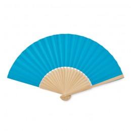 Evantai cu maner bambus  FANNY PAPER MO6828 Turcoaz -  Turquoise