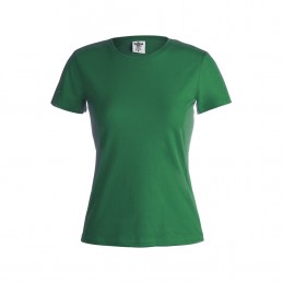 Tricou 150 gmp bumbac dama Women White T-Shirt "keya". WCS150. GREEN