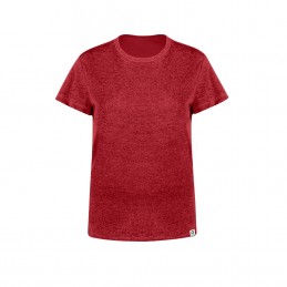 Tricou 150 gmp bumbac reciclat si RPET dama Women T-Shirt. Bandul. RED