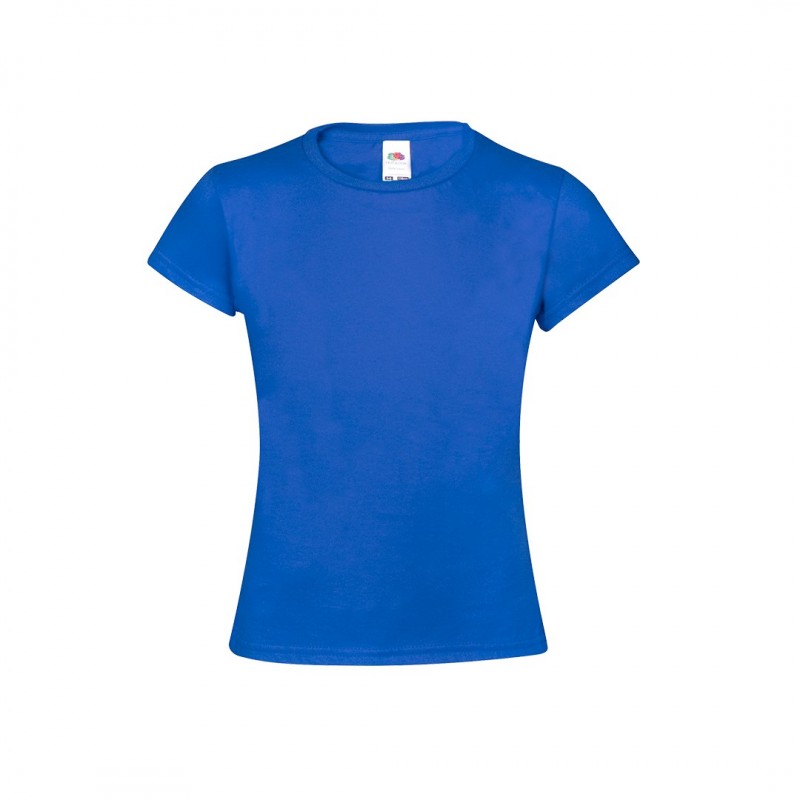 Tricou bumbac 150 gmp copii fetite Kids Colour T-Shirt. Iconic. BLUE Tricou bumbac 150 gmp copii fetite Kids Colour T-Shirt. Iconic. BLUE