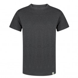 Tricou 150 gmp bumbac reciclat si RPET . Bandul. BLACK