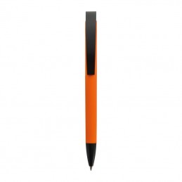 Pix siliconat cu clips metalic negru- BRESCIA 0099 Orange
