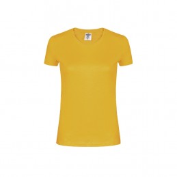 Tricou 180 gmp bumbac dama Women White T-Shirt "keya". WCS180. GOLDEN