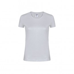 Tricou 180 gmp bumbac dama Women White T-Shirt "keya". WCS180. GREY
