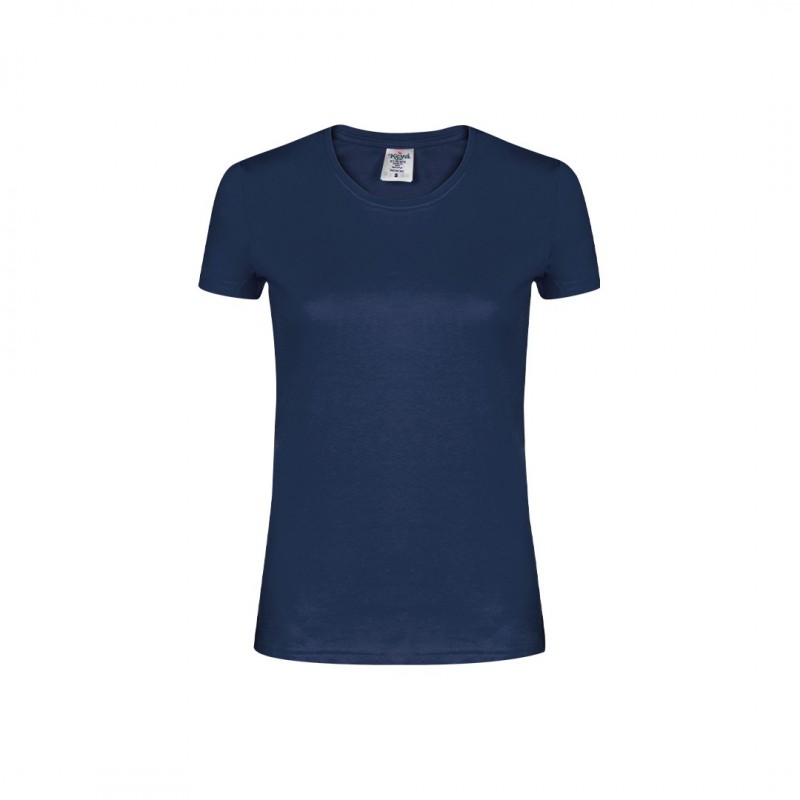 Tricou 180 gmp bumbac dama Women White T-Shirt "keya". WCS180. NAVY BLUE Tricou 180 gmp bumbac dama Women White T-Shirt "keya". WCS180. NAVY BLUE
