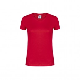 Tricou 180 gmp bumbac dama Women White T-Shirt "keya". WCS180. RED